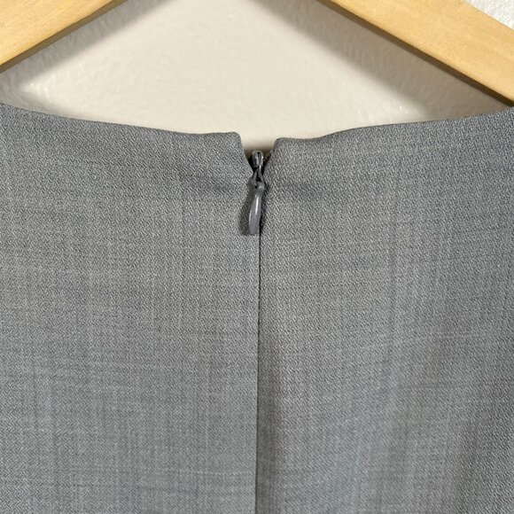 Theory Corti Sheath Dress Size 6 Gray Wool Career Work Office Minimal Interview - Picture 8 of 9